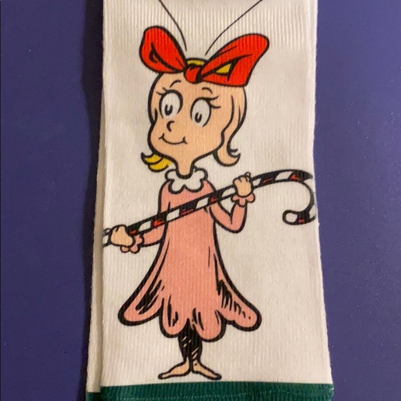 New Kids Naughty Nice Grinch Socks Words on Bottom - Picture 3 of 7